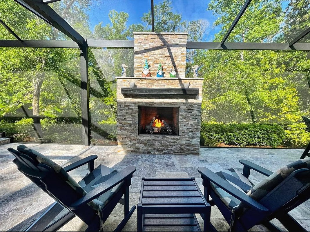 outdoor fireplaces