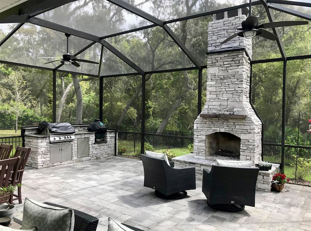outdoor fireplaces