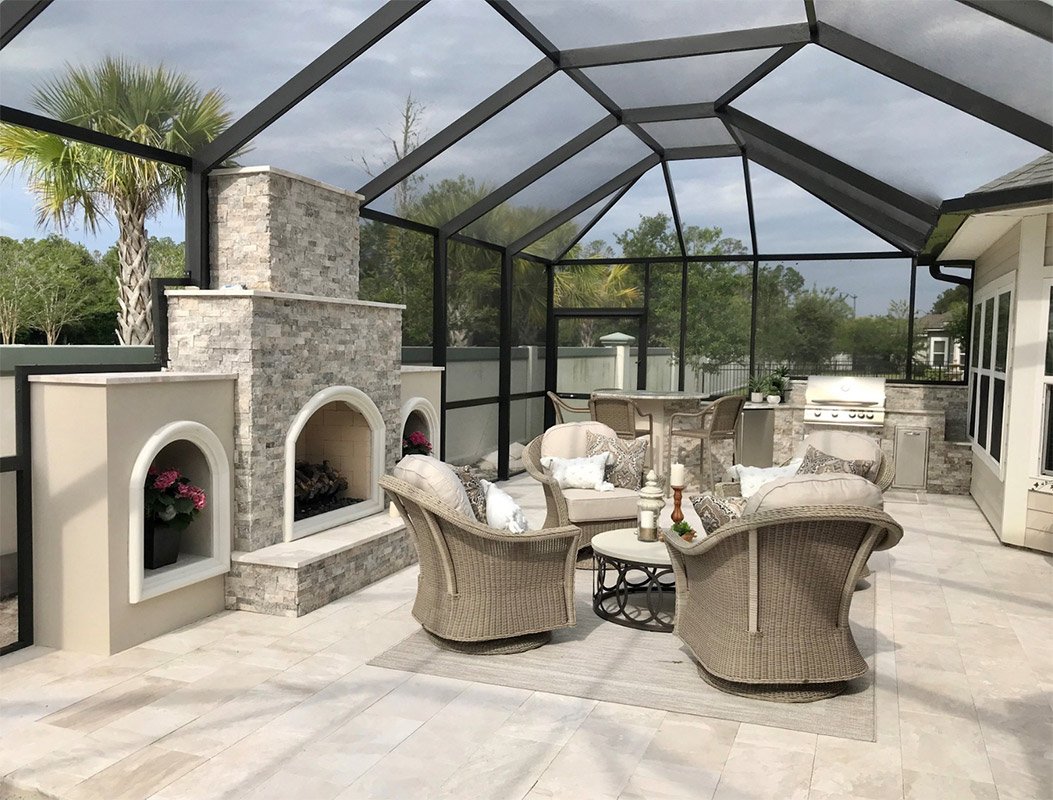 outdoor fireplaces