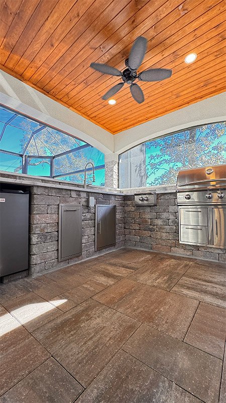 outdoor kitchen