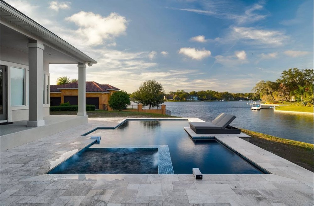 backyard patio with pool
